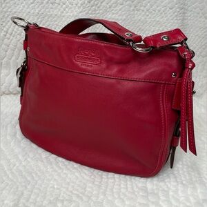 Coach Zoe Hobo Bag F12671 – Red Leather Shoulder Bag